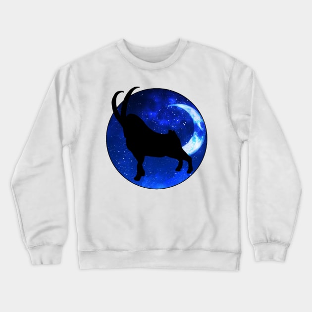 Ram Silhouette Crewneck Sweatshirt by EidosArts